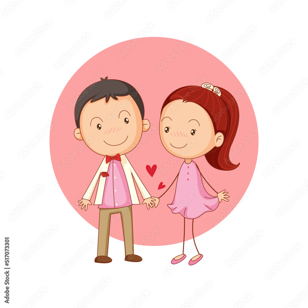 couple weding flat or cartoon illustration vector design couple weding flat or cartoon illustration vector design