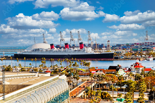 Queen Mary in Long Beach with Convention Center
