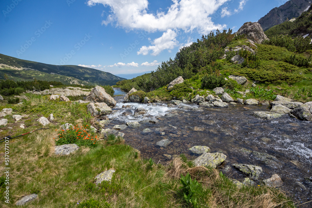Landscape of Pirin Mountain near Popovo Lake, Bulgaria Landscape of Pirin Mountain near Popovo Lake, Bulgaria