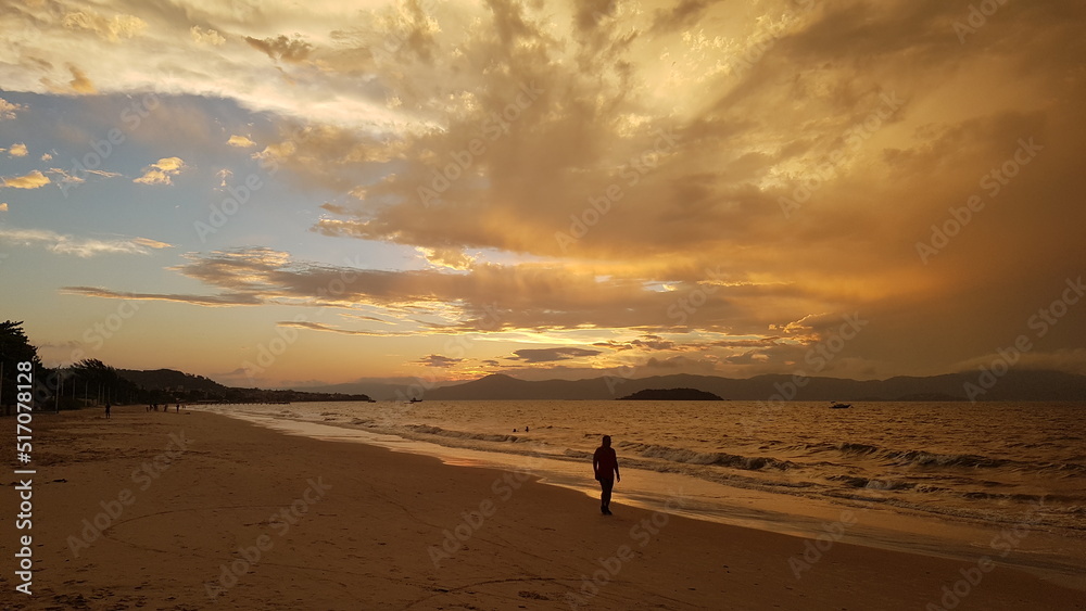 Pôr do Sol na praia