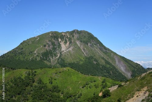 Mountain climbing in summer season