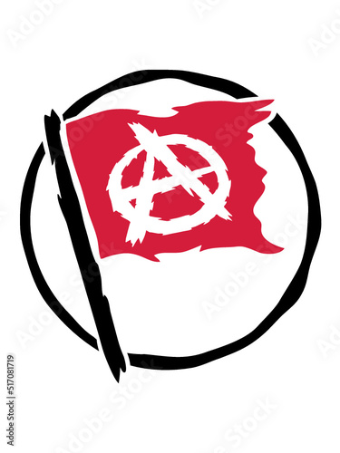 Design Anarchie Flagge Symbol 