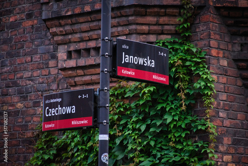 Obraz na płótnie road signs nikiszowiec w salonie