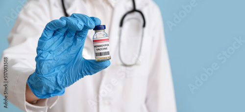 Female doctor with monkeypo...