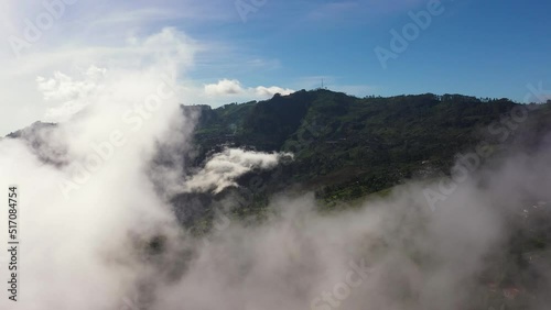 Wallpaper Mural Aerial view of mountains with forest and valley with agricultural land. Sri Lanka, Lipton's Seat. Torontodigital.ca