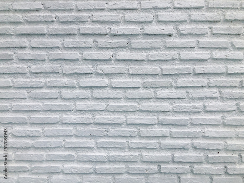 White bricks wall textured - Bricks background.