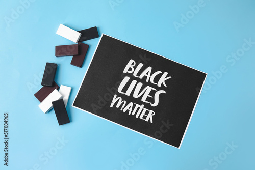 Black, white blocks and pap...