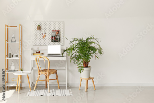 Interior of light office wi...