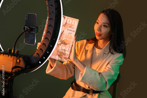Female Asian beauty blogger...
