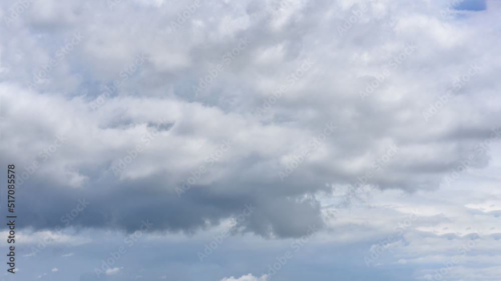 Beautiful sky. Cumulonimbus cloud and cirrus cloud