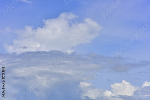 Fototapeta Naklejka Na Ścianę i Meble -  Beautiful sky. Cumulonimbus cloud and cirrus cloud