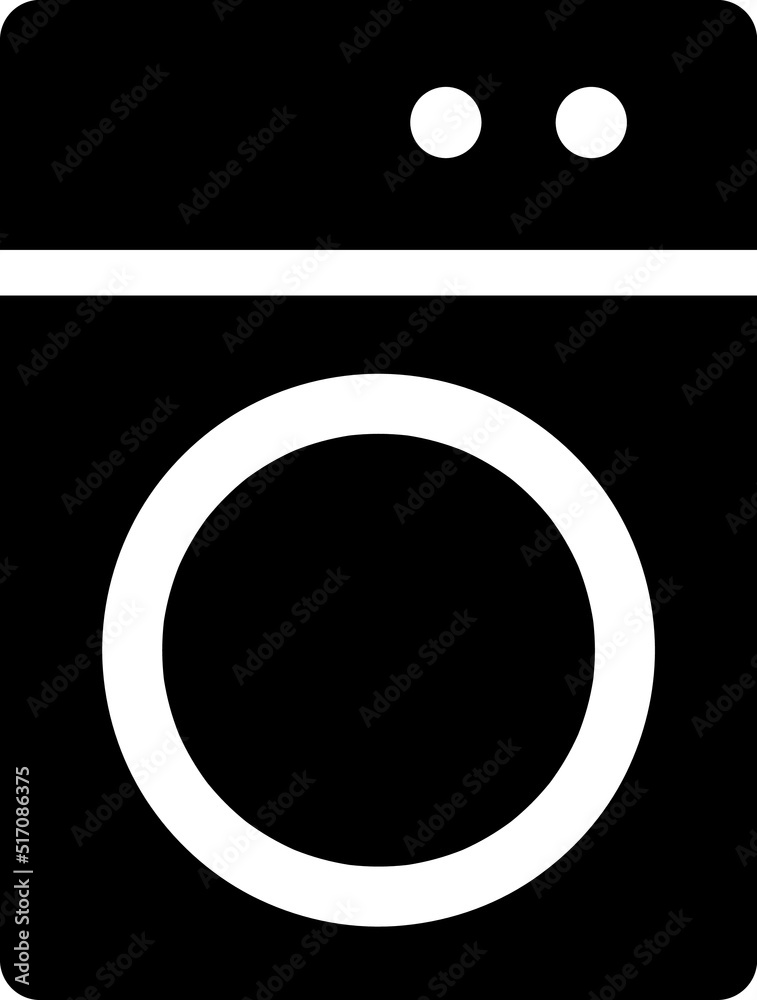 Washing machine Icon illustratioon on white background.. Washing machine Icon illustratioon on white background..