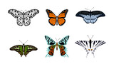 Set Of Butterfly Clipart