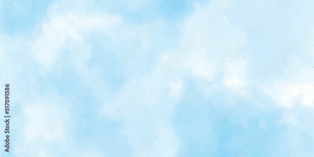 Fantastic soft white clouds against blue sky. Clouds in the blue sky background