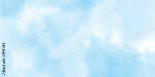 Fantastic soft white clouds against blue sky. Clouds in the blue sky background