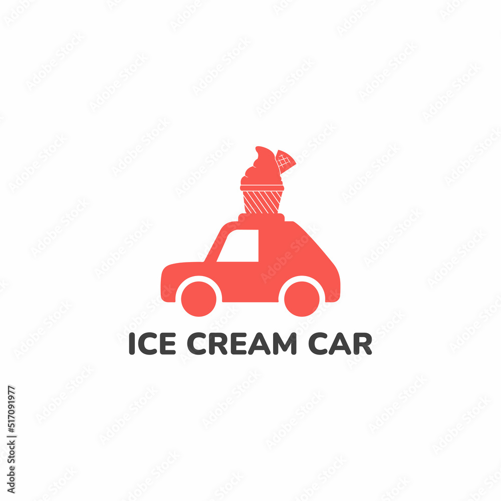 Ice cream car logo