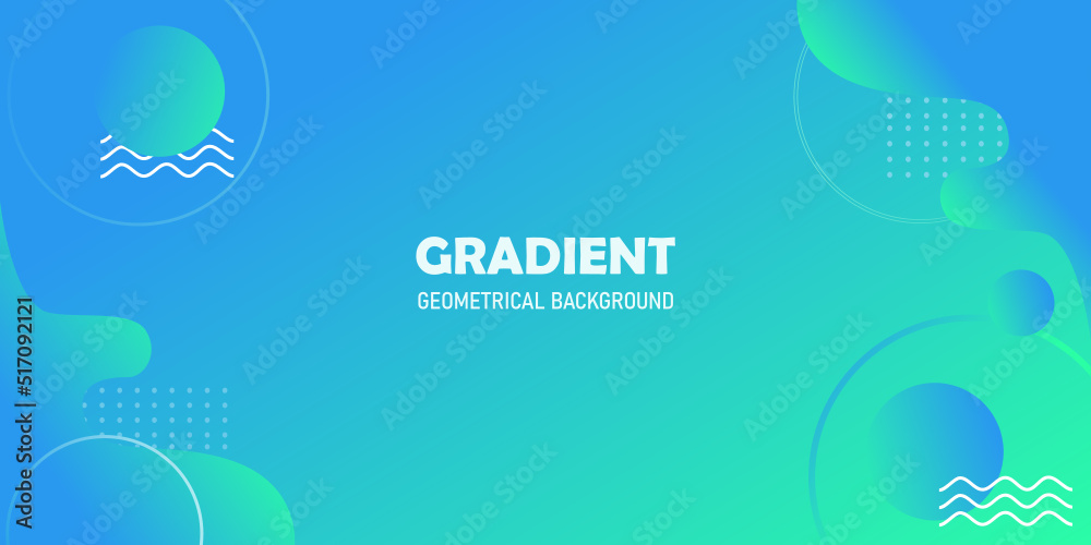 Blue green Gradient background banner, for website banner,flyer,poster ...