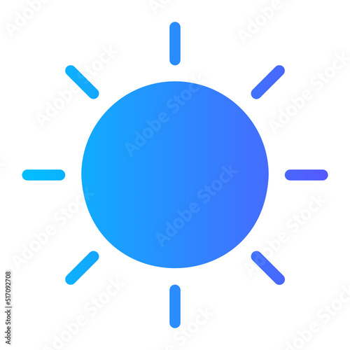 sun gradient icon