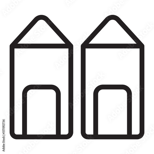 dressing room line icon