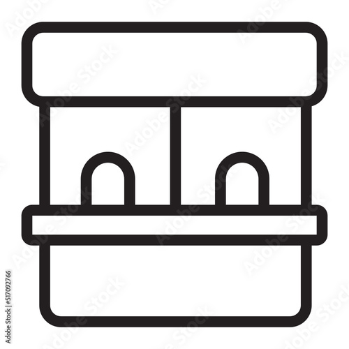 ticket office line icon