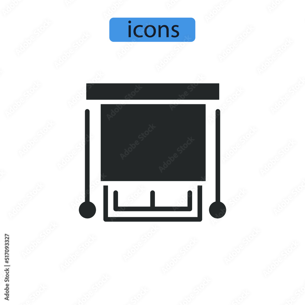 Air circulation icons symbol vector elements for infographic web Air circulation icons symbol vector elements for infographic web