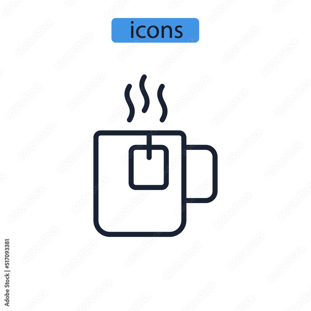 breakfast icons symbol vector elements for infographic web breakfast icons symbol vector elements for infographic web