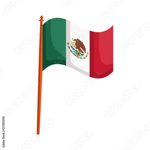 mexican flag waving