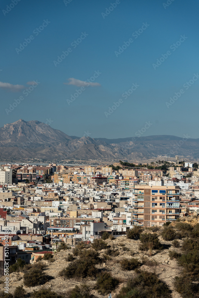view of the city of alicante spain