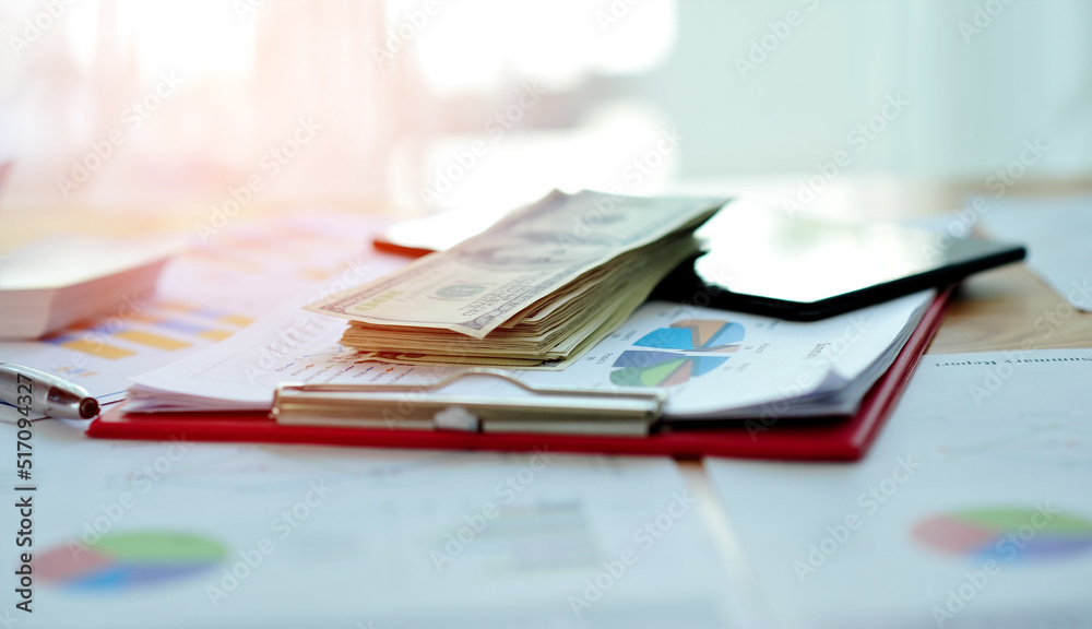 Dollar and money making business plan Systematic work planning and financial planning financial business concept Dollar and money making business plan Systematic work planning and financial planning financial business concept