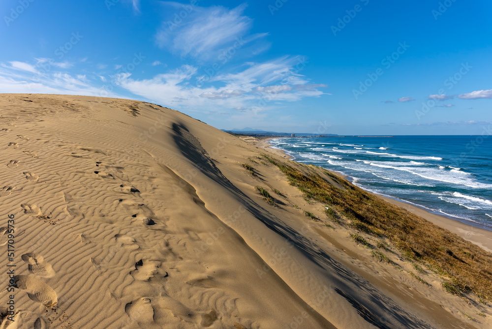 Tottori Sand Dunes and Ocean in Japan