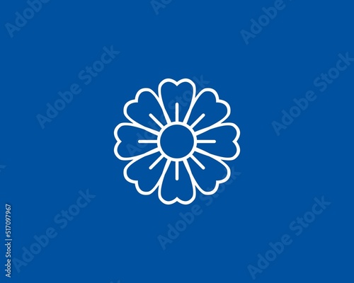 Sakura Flower Vector Logo Design © Eko