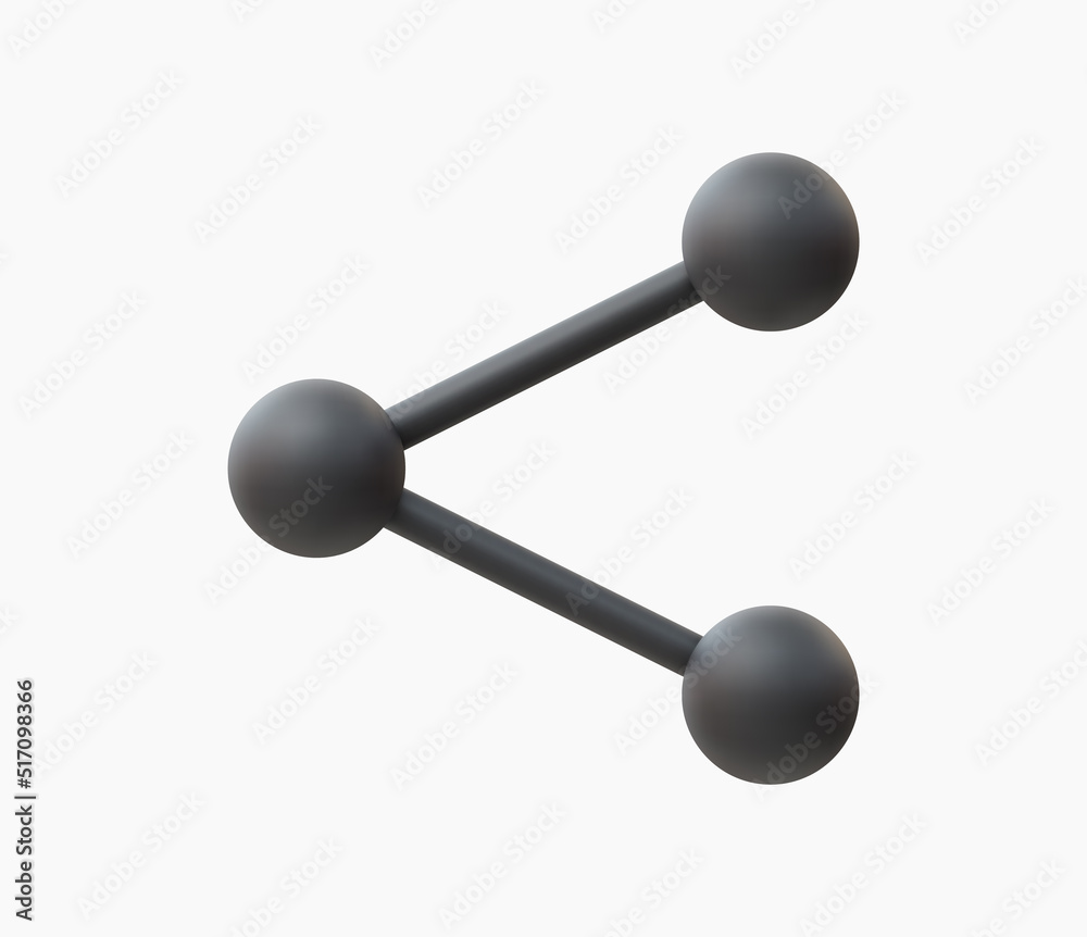 3D Realistic Share icon vector illustration 3D Realistic Share icon vector illustration