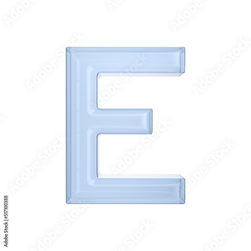 Character E on white backgr...