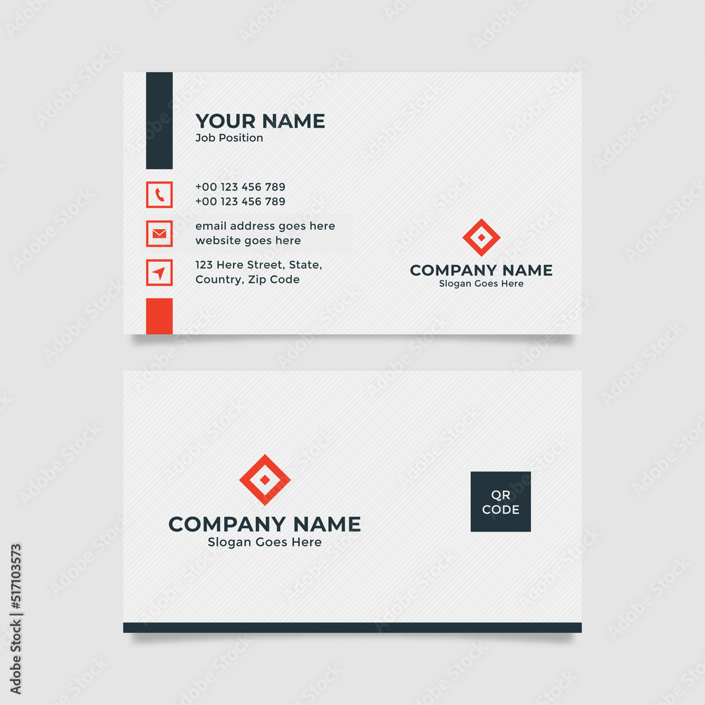 Modern Clean Corporate Business Card Design Template Modern Clean Corporate Business Card Design Template