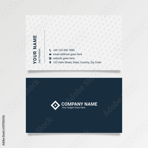 Modern Clean Corporate Business Card Design Template	