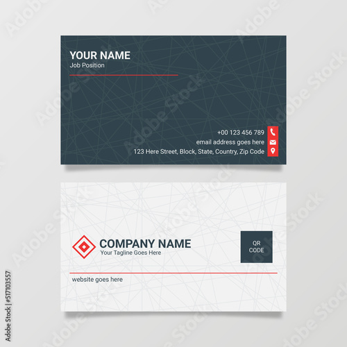 Modern Clean Corporate Business Card Design Template