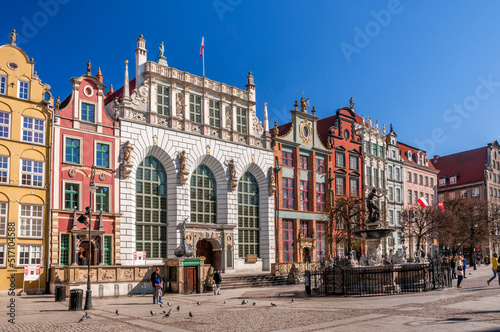 The Artus Court, formerly also Junkerhof in Gdansk, Pomeranian Voivodeship, Poland