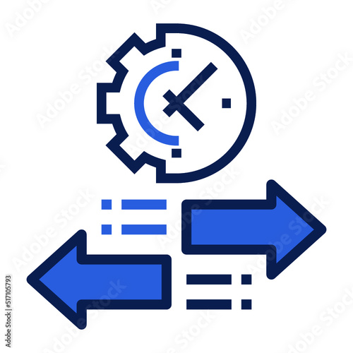 Time, manage, process icon