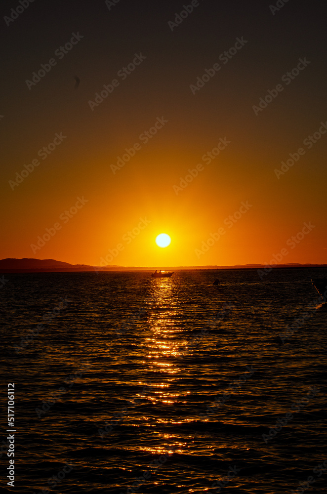 sunset over the rivermouth noosa australia sunset over the rivermouth noosa australia