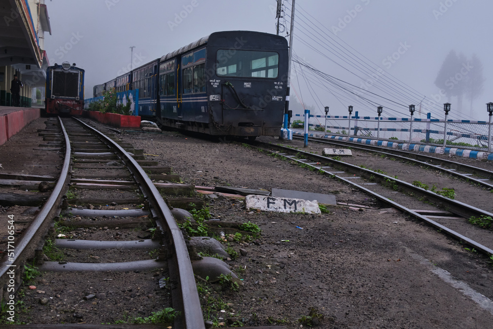 DARJEELING, INDIAN -June 22, The Darjeeling Himalayan Railway was the first hill passenger railway started in 1881, India. Darjeeling Himalayan railway is a UNESCO world heritage site.