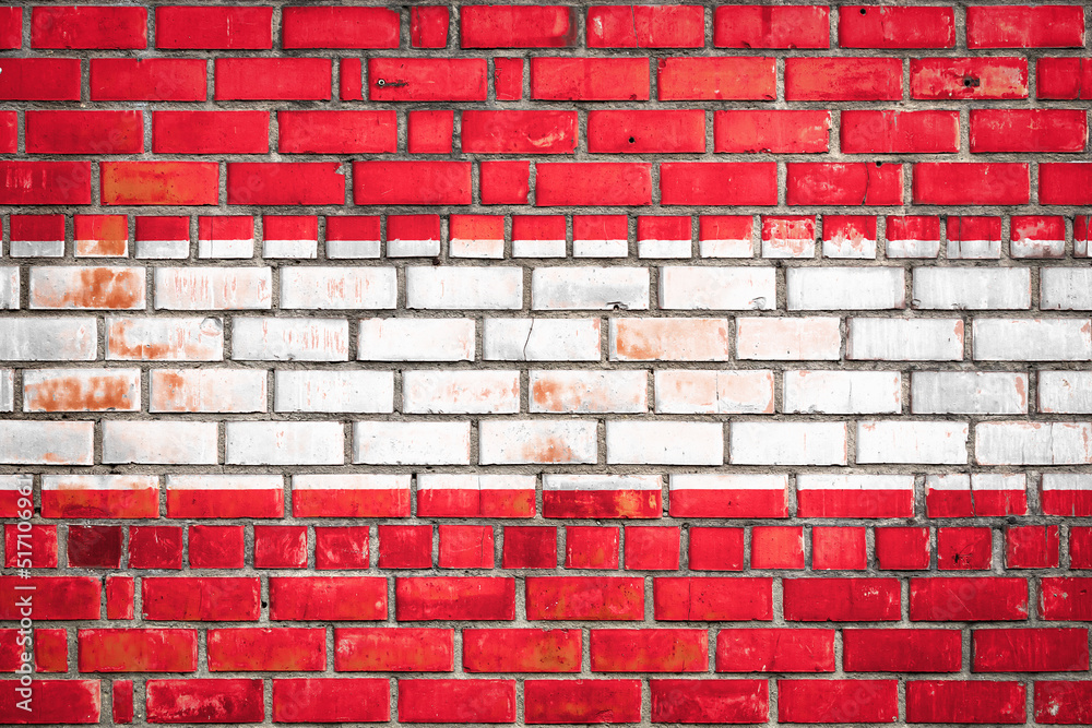 Austrian flag on a grunge brick background. Austrian flag on a grunge brick background.