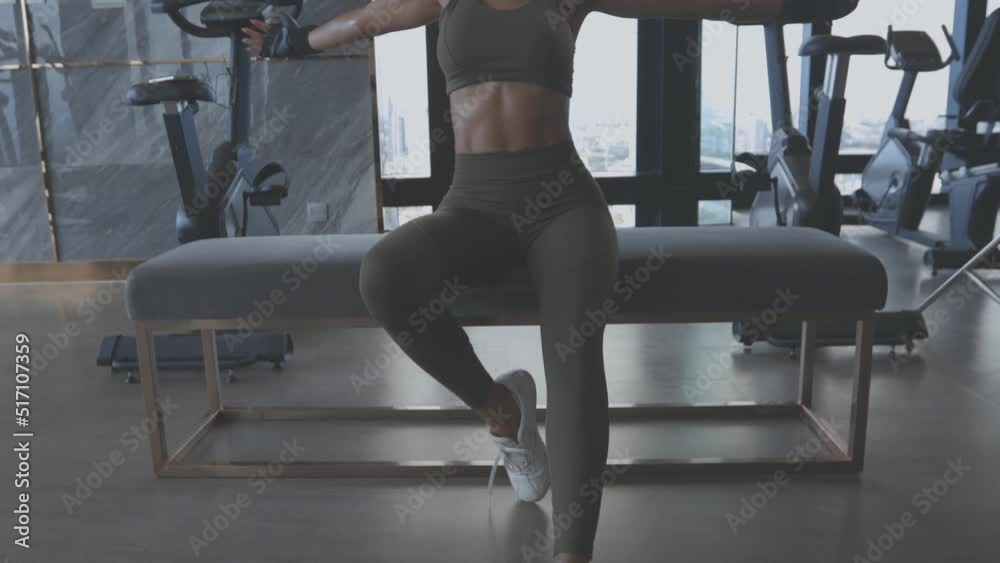 Young Asian woman Flexible slim doing splits workout, practice yoga or pilates. Woman natural beauty and wellness
Young Asian woman Flexible slim doing splits workout, practice yoga or pilates. Woman natural beauty and wellness