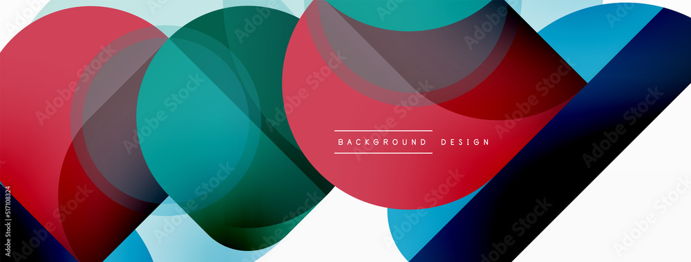 Round triangle shapes lines and circles. Geometric vector illustration for wallpaper banner background or landing page Round triangle shapes lines and circles. Geometric vector illustration for wallpaper banner background or landing page