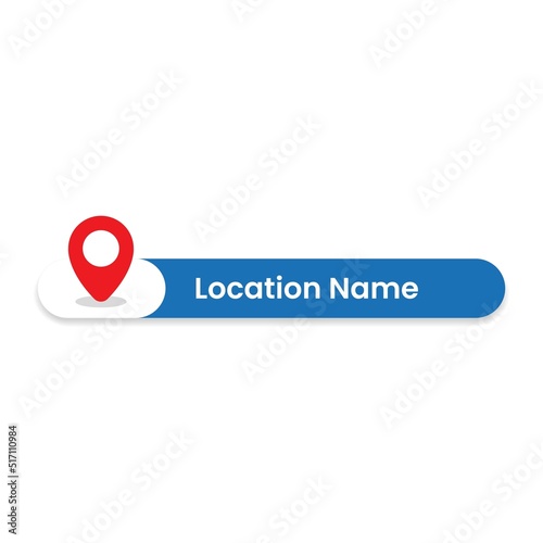 Lower third contact location concept illustration flat design vector eps10. modern graphic element for landing page, empty state ui, infographic, icon