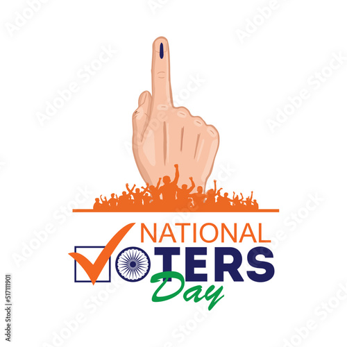 Illustration of National Voters' Day concept
