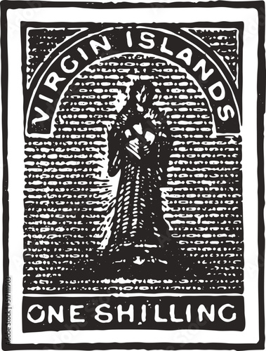 Vintage Postal, Postage, Mail Stamps in Vector