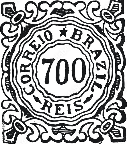 Vintage Postal, Postage, Mail Stamps in Vector