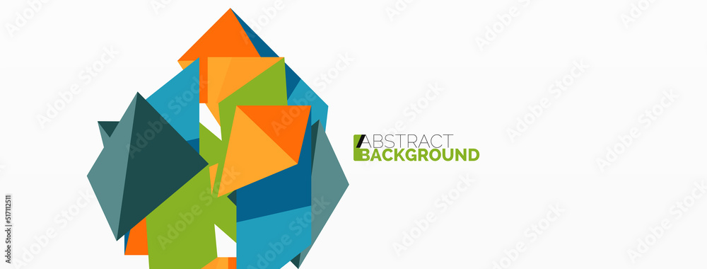 Abstract line and triangle background. Creative geometric abstract backdrop. Business template for wallpaper, banner, background or landing