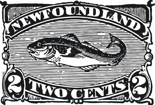 Vintage Postal, Postage, Mail Stamps in Vector