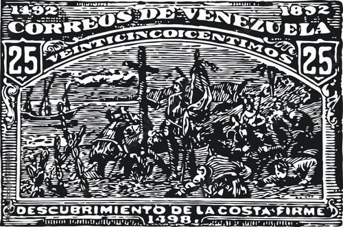 Vintage Postal, Postage, Mail Stamps in Vector